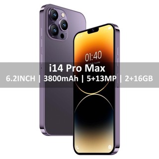  I14 Pro Max Điện Thoại Di Động Dưới 1 Triệu Sở Hữu Chính Hãng 6.2 Inch Bộ Nhớ Lớn 2+16 GB Hai Thẻ Sim Camera HD
