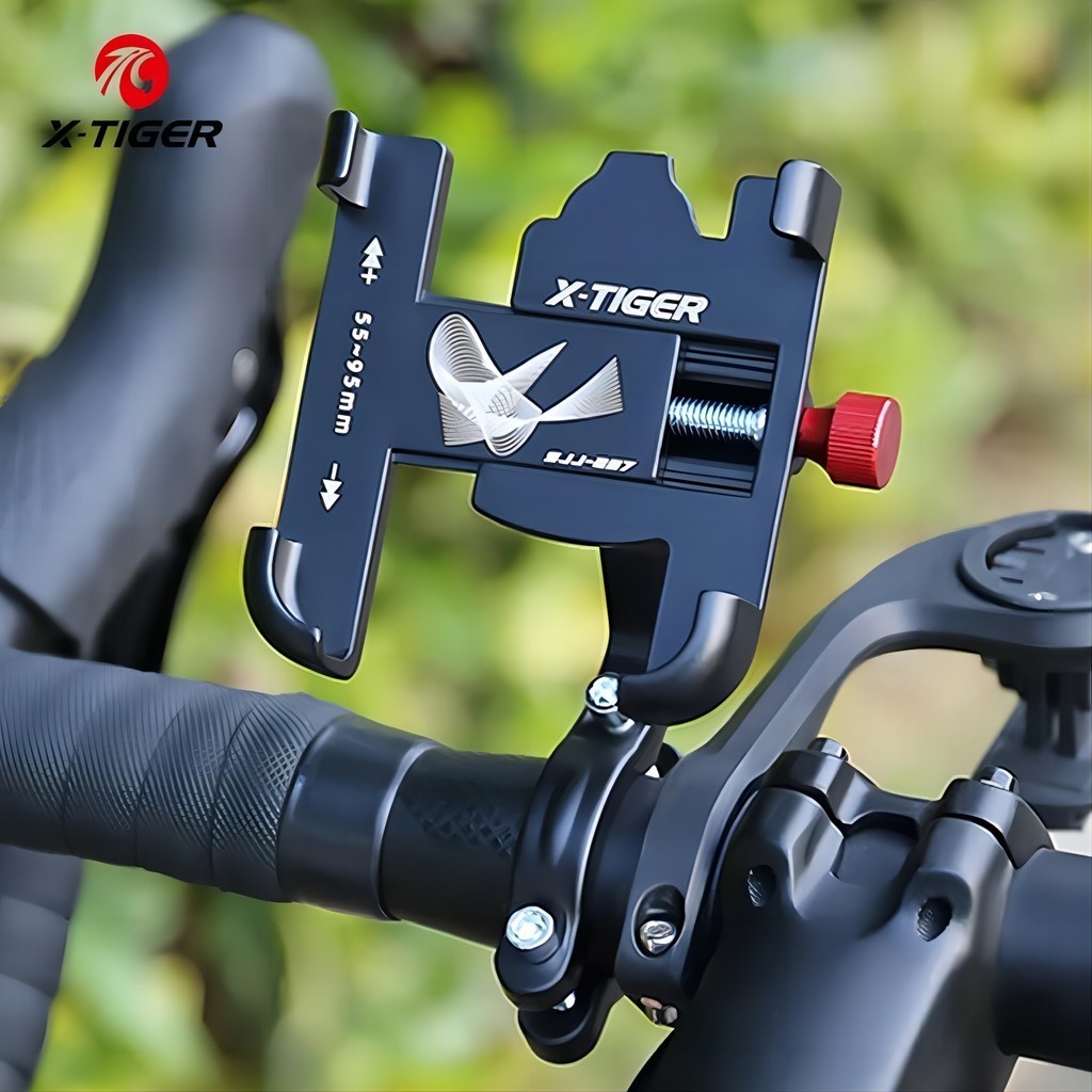 Giá đỡ điện thoại xe đạp X-TIGER Giá đỡ điện thoại xe đạp hợp kim 360° Giá đỡ kẹp tay lái xe máy xoay cho tất cả điện thoại di động