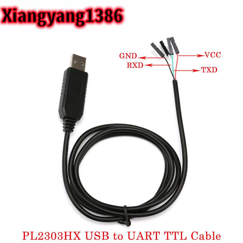 Pl2303 PL2303HX USB sang UART Mô-đun cáp TTL 4p 4 chân RS232 Bộ chuyển đổi cổng nối tiếp 5V RS232 chiều dài 1M