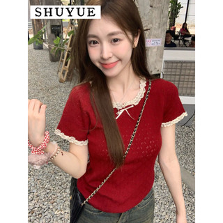 SHUYUE áo 2 dây áo ba lỗ nữ   Thanh lịch High-quality Durable fashionable WMJ2451S2N 22Z240528