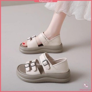 Chống Trơn Trượt Bước Vào Shit Feel Dép Hai Tay Nữ Mặc Bên Ngoài Đế Dày Dép Ôm Hơn Nhìn