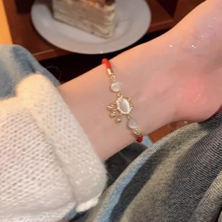 Khóa An Toàn Opal Kéo Vòng Tay Bé Gái Cảm Giác Cao Cấp Benming Năm Vòng Tay Nhật Bản Ánh Sáng Hàn Quốc Sang Trọng Niche Vòng Tay Tinh Tế 20008