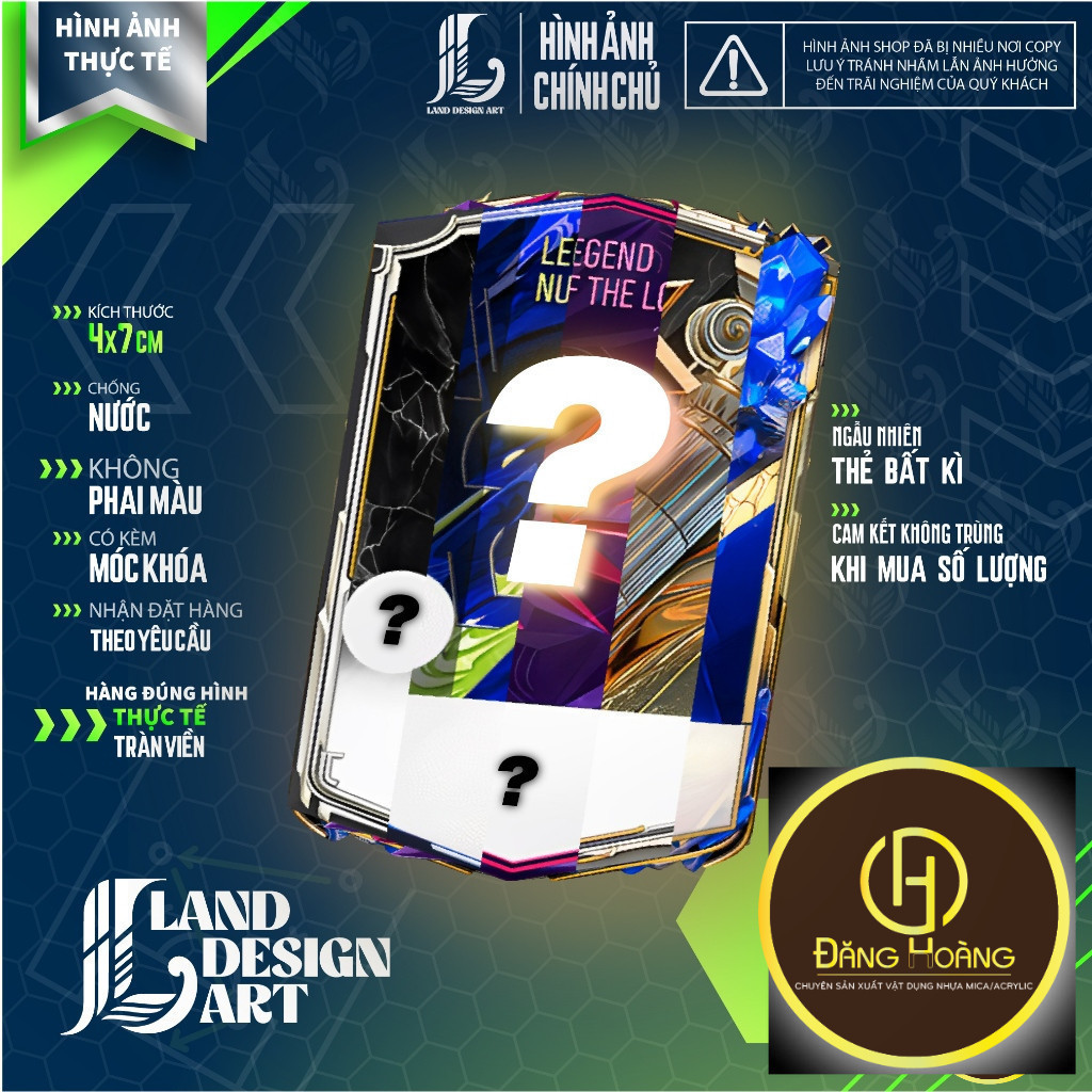 Móc khóa thẻ cầu thủ ngẫu nhiên - FC Online (FO4)_ĐH