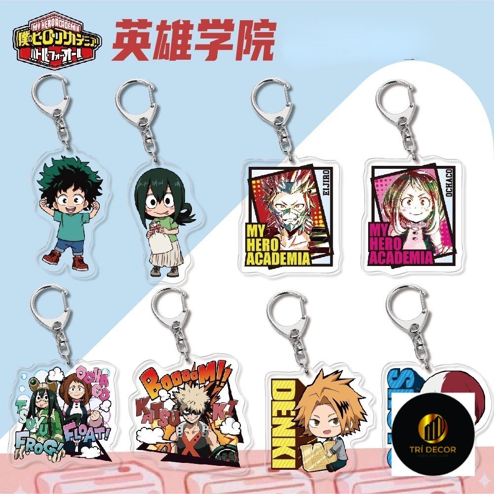 Anime My Hero Giới Học Thuật Móc Khóa Hoạt Hình Acrylic Q Phiên Bản Móc Khóa Tất Cả Có Thể Bakugou K
