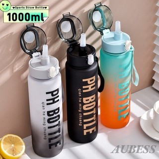 Bình Nước 1000ml BPA Free Chống Rò Rỉ Chuyển Đổi Ấm Siêu Tốc Dung Tích Lớn Bình Nước Di Động Có Ống Hút Thể Thao Ngoài Trời Nhảy Cốc