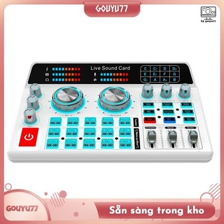 Bộ trộn âm thanh H9 USB Card âm thanh bên ngoài Tai nghe Micro Card âm thanh phát sóng trực tiếp cho máy tính