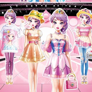 Bộ búp bê giấy từ tính Giả vờ chơi Dress Up Búp bê giấy từ tính Búp bê cho bé gái khi đi du lịch tại nhà Trường mẫu giáo chunvn
