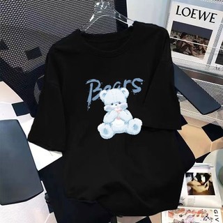 Áo thun nữ nam cotton tay ngắn cổ tròn phong cách Hàn Quốc mới
