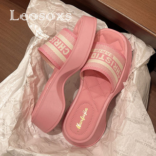 Leosoxs  dép sandal nữ dép bánh mì nữ dép bánh mì Chống Trượt Năng động Lịch lãm Thoải mái Kiểu dáng độc đáo Đế chống sốc Chất liệu tốt Điểm nhấn FDL2460L24 26Z240626