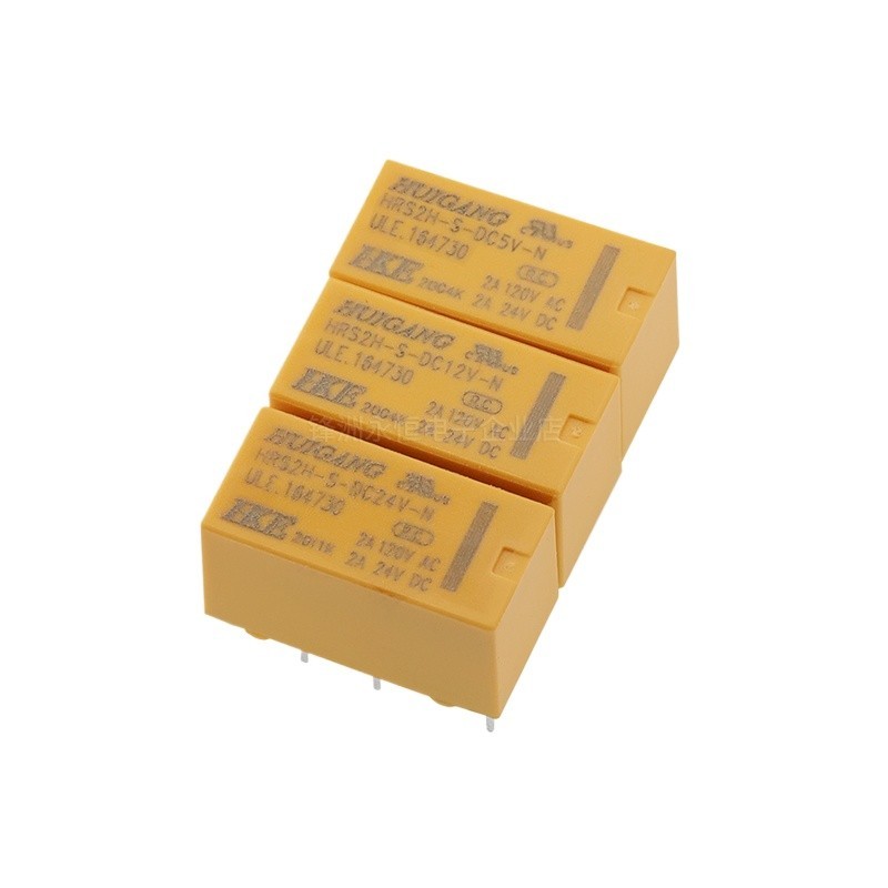 2 CÁI 2A Rơle Huigang chính hãng HRS2H-S-DC5V / 12V / 24V-N 8-PIN HK19F-DC12V-SHG 3V