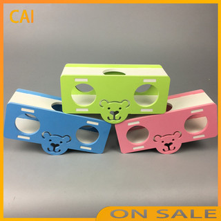 [Cai Pet] Đồ chơi bảng hầm DIY bằng gỗ hoạt hình cho Hamster thú cưng