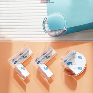 Bịt góc bàn, bọc cạnh bàn kính, cạnh tủ vuông bằng silicon an toàn cho bé -BeloveShop