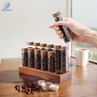 Blesiya hạt cà phê hộp đựng hộp đựng cà phê ống có thể đổ lại với giá trưng bày cà phê đậu bảo quản ống cho bát ăn nhà bếp