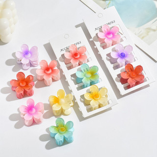 4cm Gradient Hoa Kẹp Tóc Trứng Hoa Nữ Cá Mập Kẹp Phụ Kiện Tóc