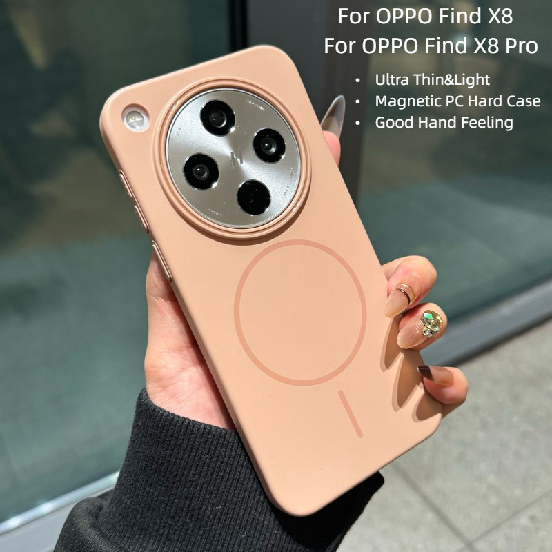 Dành Cho OPPO Find X8 / Find X8 Pro Vỏ Điện Thoại Cứng PC Từ Tính Siêu Mỏng & Nhẹ Cho OPPO Find X8 P