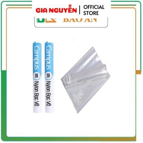 Nylon bọc vở Campus KT:179x252mm mua 4 tặng 1 giúp cho sách vở luôn mới và sạch sẽ - Gia Nguyễn