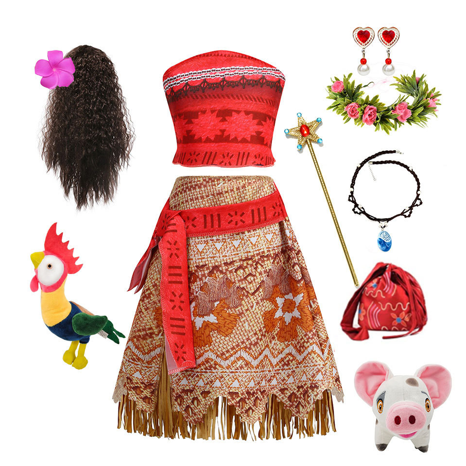Ocean Romance Series Moana Hula Hai Mảnh Bộ Moana cosplay Trang Phục Sinh Nhật