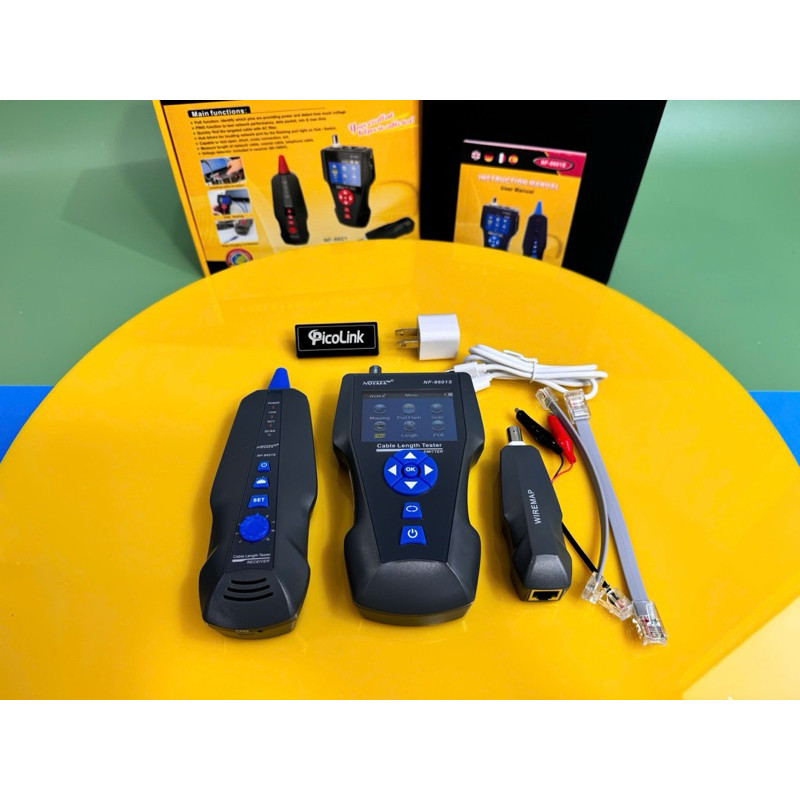 Máy Dò Cáp & Test Mạng Noyafa NF-8601S RJ45 RJ11 BNC PoE PING