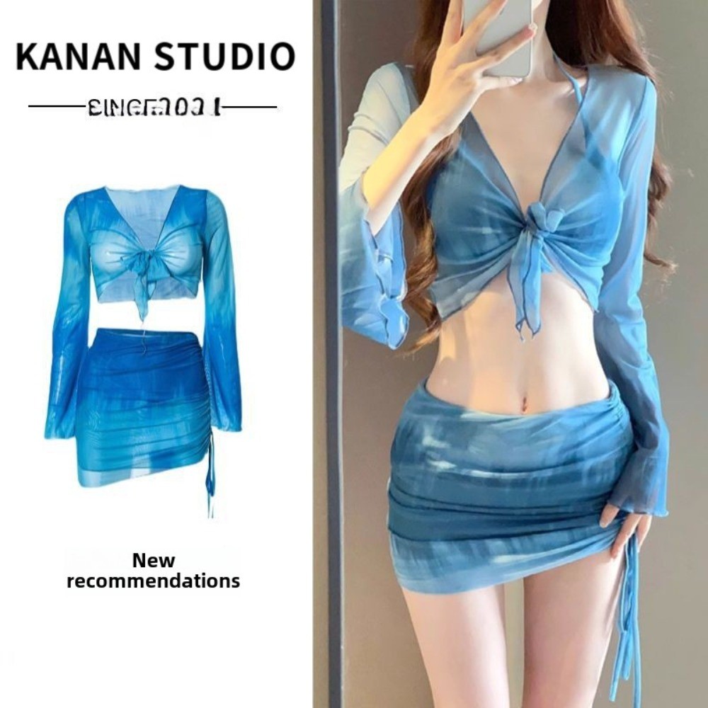 RICH-THEY Bộ Bikini Mới Bộ Đồ Bơi Bốn Mảnh Thời Trang Mới Gợi Cảm Dành Cho Nữ Bãi Biển Suối Nước Nóng | BigBuy360 - bigbuy360.vn