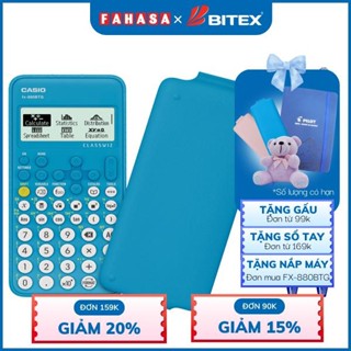 Máy Tính CASIO FX-880BTG - Màu Xanh Biển + 2 Bút Bi Pilot BP-1RT - Mực Xanh