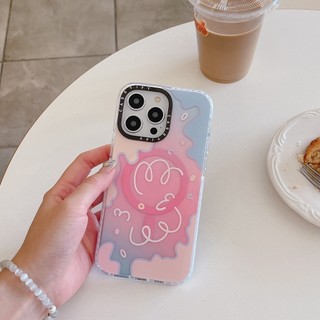 Casetify Pretty Gradient Flower Hard Plastic PC Case cho iPhone 11 15 12 13 14 Plus Pro Max Vỏ