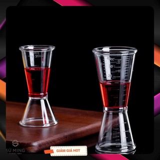 Ly Đong Định Lượng, Jigger Dụng Cụ Pha Chế [NHỰA PC], 2 cỡ lựa chọn, an toàn VSTP, giao hàng nhanh chóng