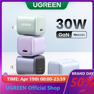 Ugreen Bộ Sạc Nhanh 30w gan pd type c Cho iphone 15-8 series samsung s23-s8 series ipad pro air 2020-2022
