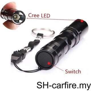 Đèn pin Mini Ánh sáng mạnh Hợp kim nhôm Đèn pin cầm tay cầm tay Đèn LED điện 3W