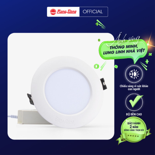 Đèn LED âm trần Rạng Đông, Downlight Model AT04 khoét lỗ 110
