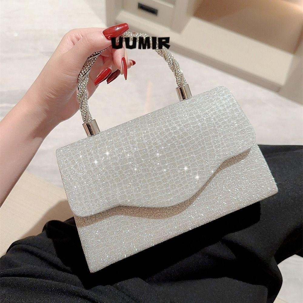 UUMIR Túi dạ hội, Túi đeo vai bằng lụa sáng, Ví thời trang Tiệc cưới