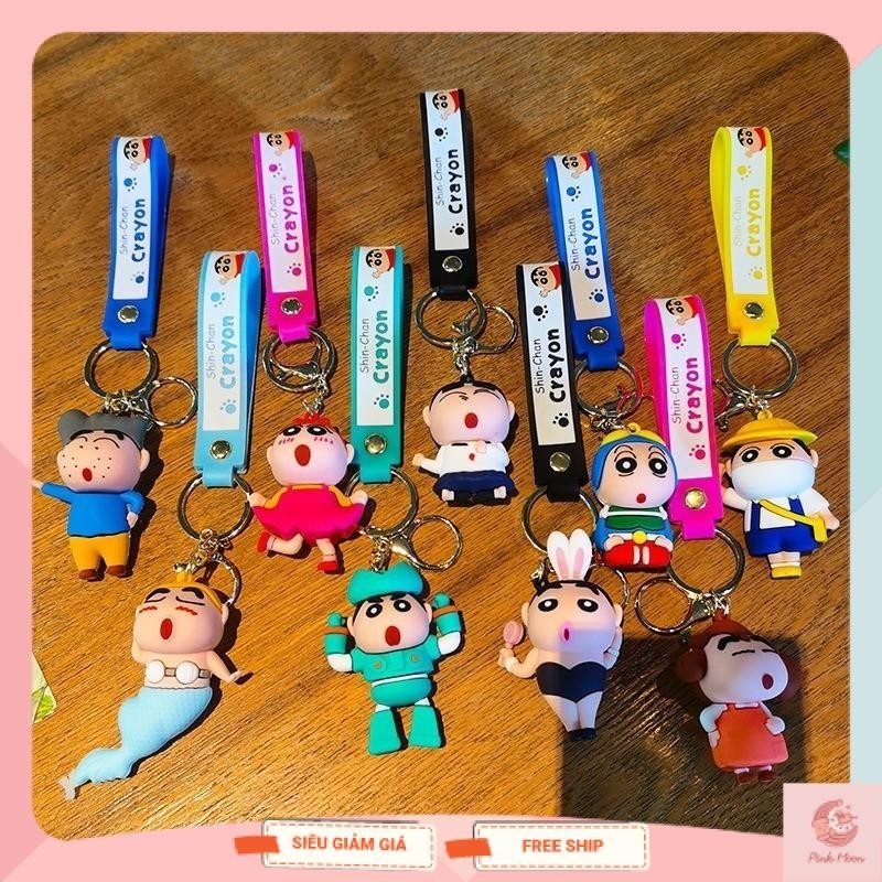 Móc khóa Shin cậu bé bút chì Cosplay  nhân vật đáng yêu ngộ nghĩnh, móc khóa Shin cậu bé bút chì