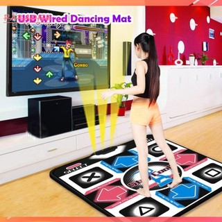 [Paradise1.vn] Thảm khiêu vũ chống trượt có dây USB HD Foot Print Dancing Game Step Pad cho PC