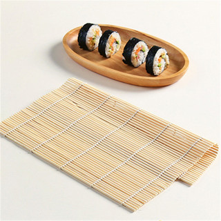 Cminyp sushi thảm tre bộ máy làm cơm cuộn khuôn nhà bếp diy khuôn con lăn cơm mái chèo nhà