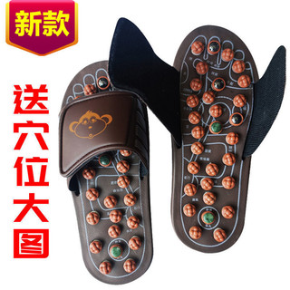 New Product#Foot Massage Slippers Foot Massage Shoes Foot Acupuncture Point Foot Therapy Massage Footbed Pebble Finger Pressure Foot Massager4wu