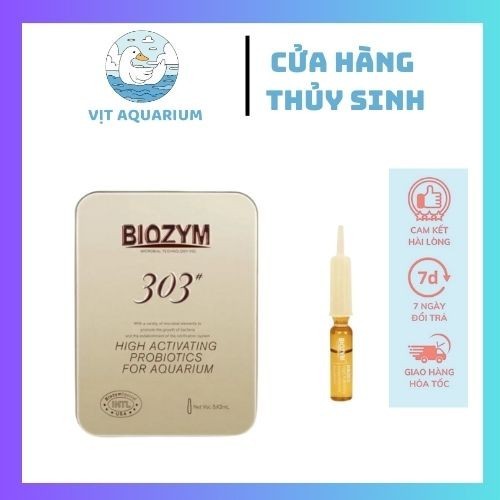 Biozym - Vi Sinh Sống 303 Dành Cho Bể Cá ( Hộp 5 Ống)