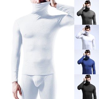 ✨Bán chạy✨Áo nam dài tay ấm áp mùa đông Quần lót giữ nhiệt cổ cao