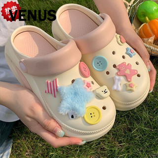 YANFENG  dép cross đế cao 6cm Dép sandal nữ dép đi biển Cá tính Độc lạ Thấm hút mồ hôi Tiện lợi FBT2450NJA 20Z240516