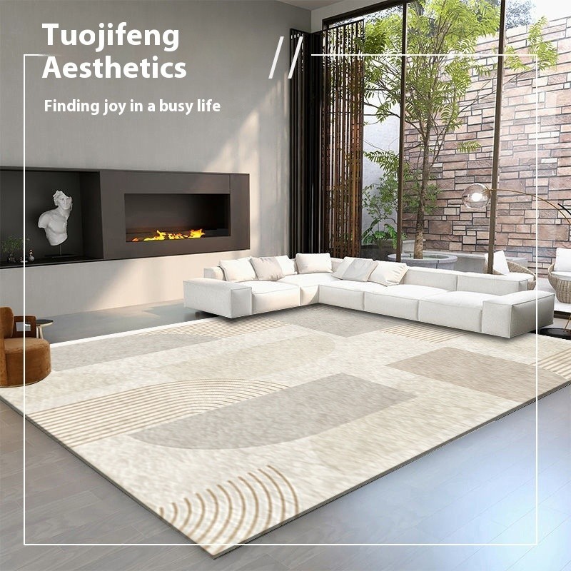 KMEIT Phong Cách Im Lặng Giả Cashmere Thảm Màu Trơn Cao Cấp Phòng Khách Sofa Bàn Cà Phê Sàn Thảm Nhẹ