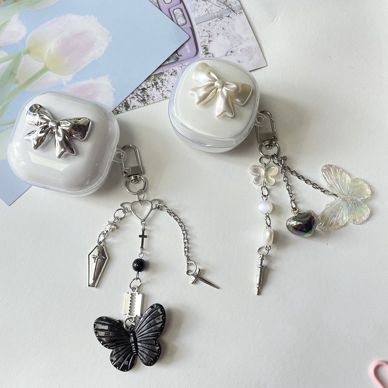 Ins Thời Trang Dành Cho Redmi Buds 6 Play Case Có Móc Khóa bluetooth Tai Nghe Bảo Vệ Trong Suốt Redm