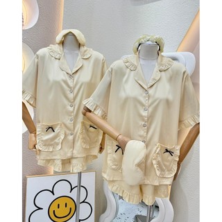 PIJAMA ĐÙI HAI TÚI BASIC - KÈM BỊT MẮT