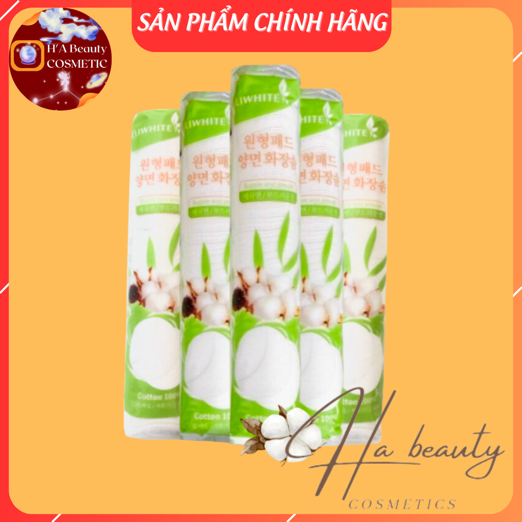 Bông tẩy trang mỏng ELIWHITE 150 Miếng