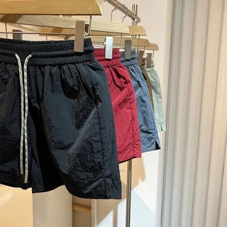 Jiashuchen Cotton Nguyên Chất Mỏng Phong Cách Cắt Bên Eo Cao Dây Rút Quần Short Nữ Mùa Hè Mỏng Hơn Nhìn Rộng Chân Quần a Quần Nóng