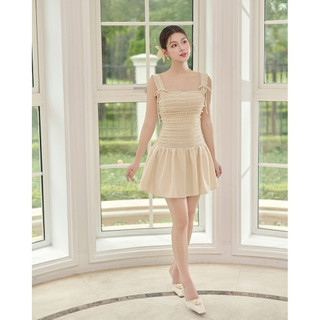 Đầm dây ren nhún xòe COCOBEBE NEIL DRESS