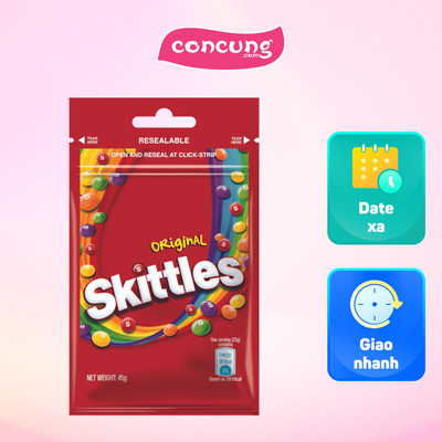 Kẹo trái cây Skittles Gói 45g
