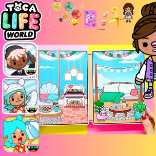 Cuốn Sách Toca Boca squishy giấy đồ chơi thủ công toca boca giấy nhà của beauty.holic đồ chơi giấy blackpink