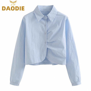 DAODIE áo sơ mi nữ áo kiểu hàn quốc may đo sang trọng Định hình xu hướng Thoải mái WCS2410L0Y 22Z240526