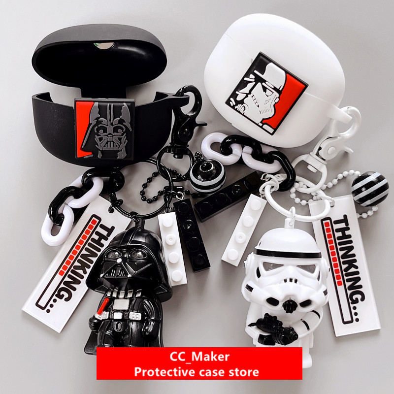 For EDIFIER X5 Pro Case Creative Cartoon Doll Keychain Pendant EDIFIER Z3Pro Silicone Soft Shell Ear