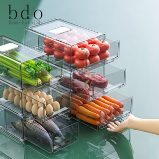 Bdo Tủ Lạnh Tươi Giữ Tủ Lạnh Ngăn Kéo Hộp Bảo Quản Ngăn Kéo Nhà Bếp Bảo Quản Thực Phẩm Tổ Chức Thực Phẩm Hộp Trứng