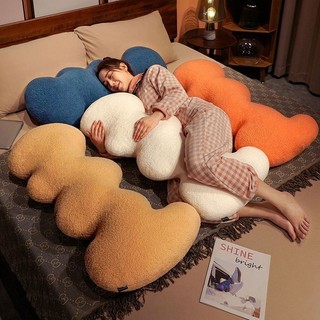 Ins Sóng Lớn Dải Dài 100cm Gối Ngủ Ký Túc Xá Cặp Đôi Gối Ánh Sáng Sang Trọng Giường Sofa Lưng Đệm Quà Tặng