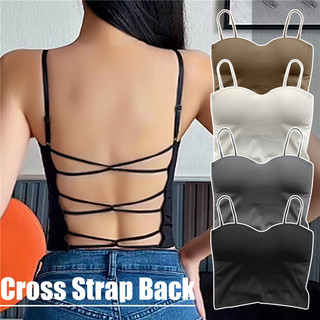Áo bra đúc su 2 dây dáng dài đệm mỏng sang chảnh